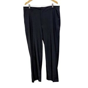 Banana Republic Pants Womens 16 Black Sculpted Stretch Wide Leg Career Inseam 32